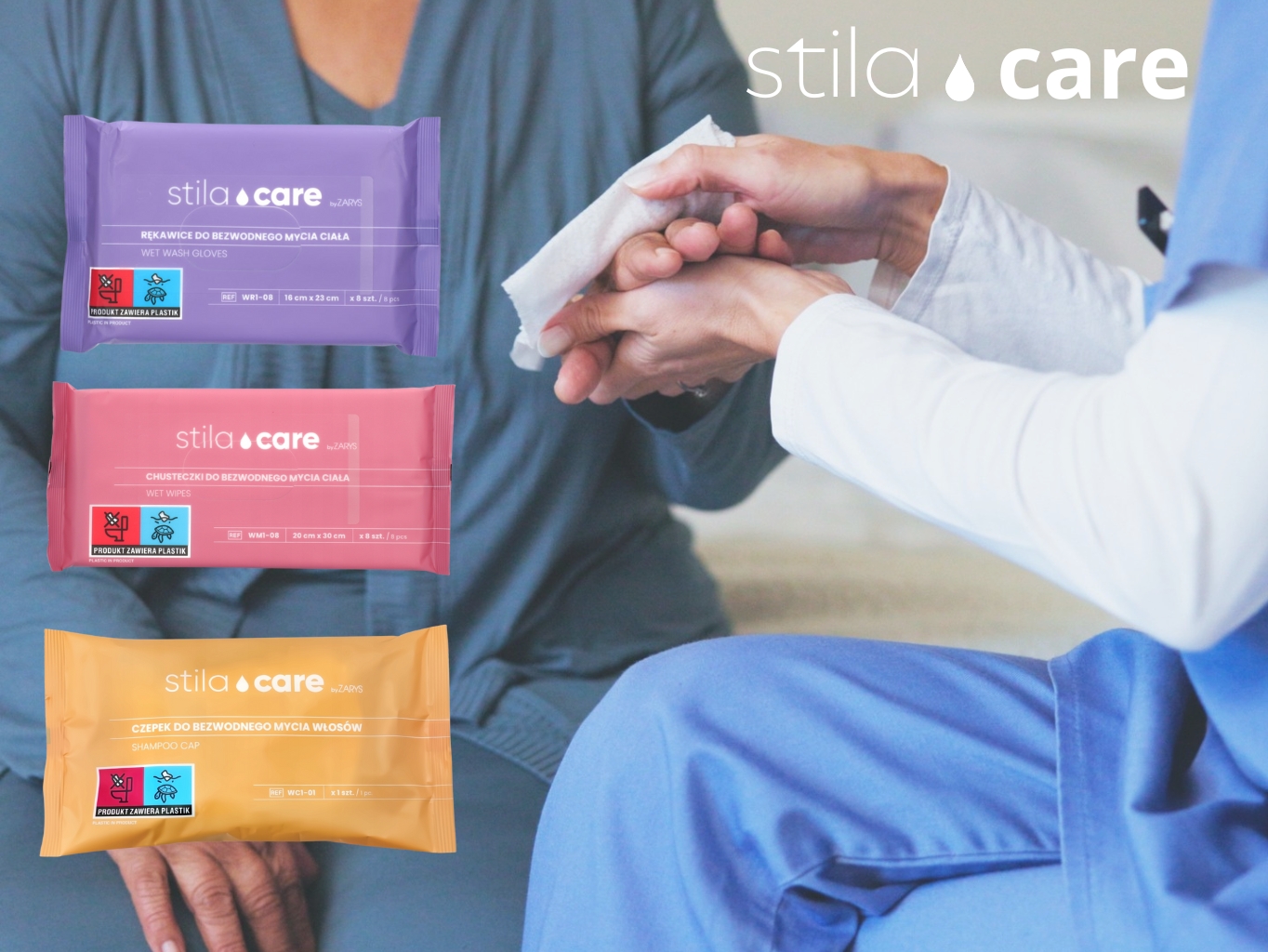 Stila Care: moderní pomůcky pro mytí bez vody a každodenní hygienu
