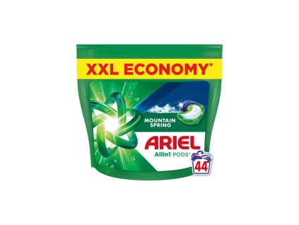 ARIEL All-in-1 Mountain Spring 44 ks – prací kapsle na bílé a světlé prádlo
