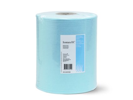SONTARA Netkané utěrky EC, 30 x 38 cm, 400 útržků, tyrkysová, role.