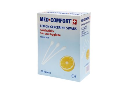 Glycerinová tyčinka pro hygienu dutiny ústní, citron, 75ks