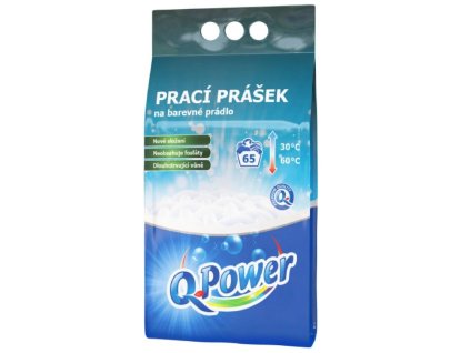 Q POWER COLOR  4,55 kg - práškový prací prostředek na barevné prádlo
