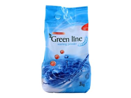 GREEN LINE STRONG  3 kg - prací práškový prostředek na bílé a barevné prádlo