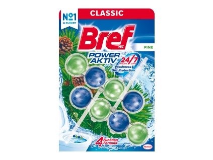 Bref PowerActiv Pine – WC závěs s vůní borovice, 2 ks