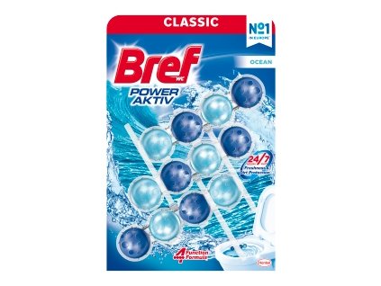 Bref PowerActiv Ocean – WC závěs s vůní oceánu, 3 ks
