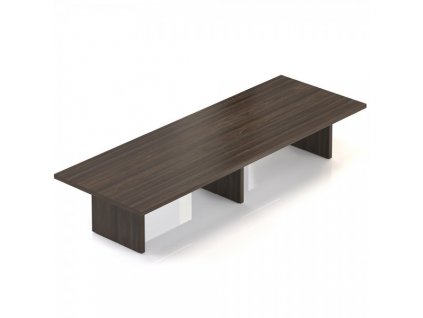 Jednací stůl Lineart 400 x 140 cm / Tmavý jilm