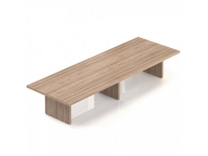 Jednací stůl Lineart 400 x 140 cm / Světlý jilm