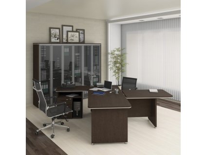 Sestava kancelářského nábytku TopOffice 7 / Světlý akát