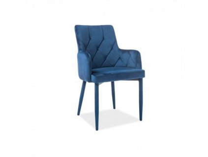 Jídelní židle Ricardo Velvet / modrá