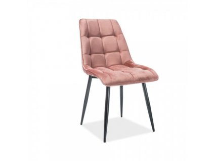 Jídelní židle Chic Velvet / růžová