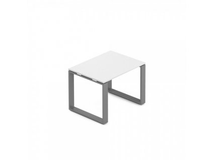 Konferenční stolek Creator 80 x 60 cm, grafitová podnož / Bílá