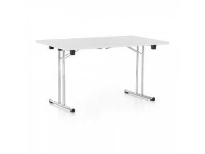 Skládací stůl 140 x 80 cm / Světle šedá