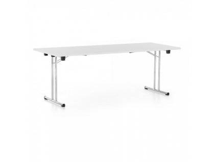 Skládací stůl 200 x 80 cm / Světle šedá