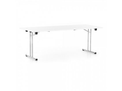 Skládací stůl 200 x 80 cm / Bílá
