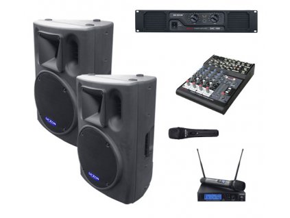 DEXON 2x BC 1200 + DAC 2000 + DMC 2220 + MD 505 ozvučovací sestava