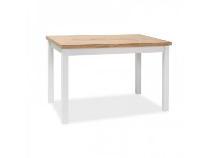 Jídelní stůl Adams 120 x 68 cm / Dub Lancelot / Bílá