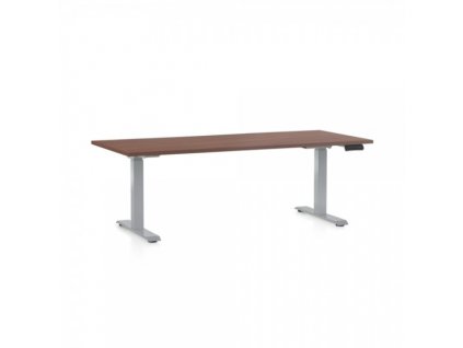 Výškově nastavitelný stůl OfficeTech C 180 x 80 cm, šedá podnož