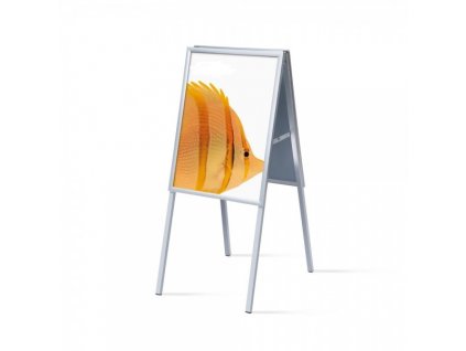 Interiérové reklamní áčko A2, ostrý roh, profil 20 mm