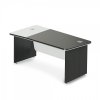 Rohový stůl TopOffice Premium 203,2 x 102,7 cm, levý / Wenge a bílá