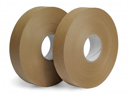 Hnědá papírová páska - Tepelný svár (Vázací páska PB8030150C 30 mm 150 m 80 g / m² 50 mm 50 ks 30 ks MS)