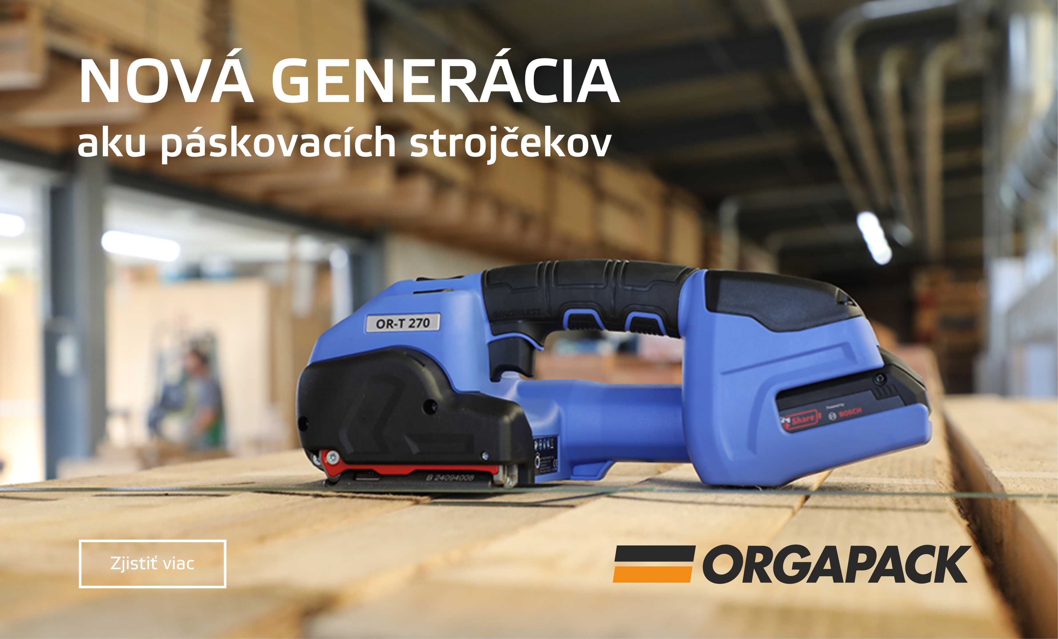 Nová generácia páskovacích strojčekov Orgapack
