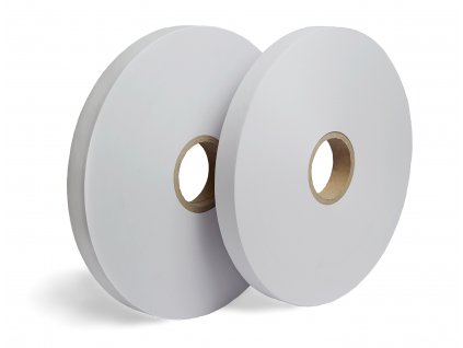 Bílá papírová páska - Ultrazvukový svár (Vázací páska PW9075PP800C 75 mm 800 m 90 g / m² 76 mm 4 ks 30 ks US)