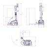 Ovinovací robot MASTER PLUS (Ovinovací stroj ROBOT MASTER PLUS M80 FRD - s jednotkou FRD pro mechanické napínání fólie a mechanické ovládání napínání a baterií  M80 - 2 da 1)