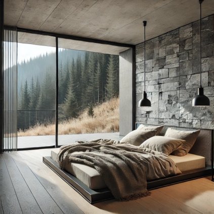 horský apartmán ložnice