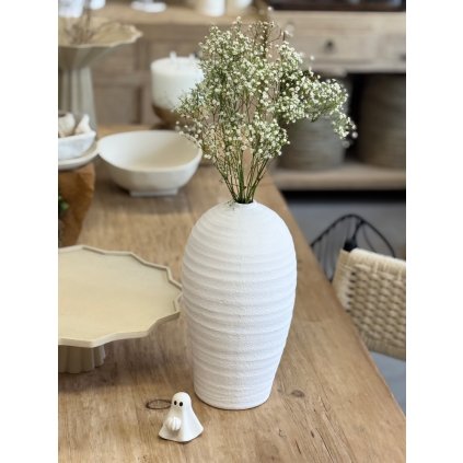 Váza UNIQUE WHITE 36,5 cm