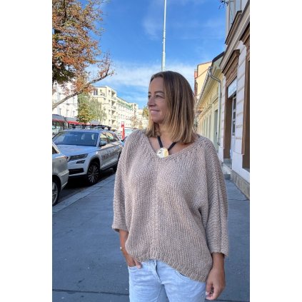Svetr BOHO beige