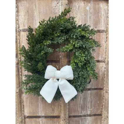 Sametová mašle white