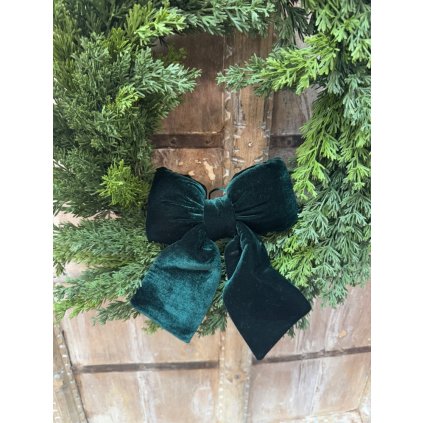 Sametová mašle GREEN