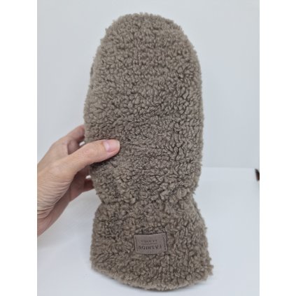Kožešinové rukavice FAUX FUR / Brown