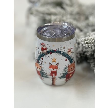 Vánoční cestovní termo hrneček