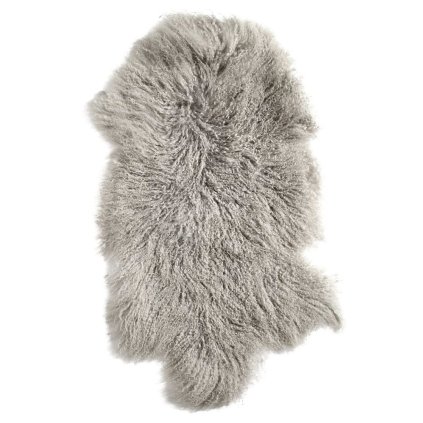 Kožešina tibet šedá 100 cm