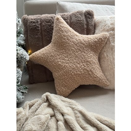 Polštářek HVĚZDA beige