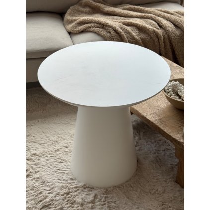 Konferenční stolek UNIQUE white 55 cm