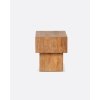 cora bedside table in recycled teak wood and paper cord 50 x 40 x 48