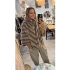 Kožešinový FAUX FUR kabátek / Light Brown