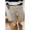Kalhoty manšestr CREME / M