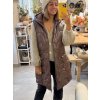 Dlouhá vesta na zip / BROWN / M