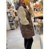 Dlouhá vesta na zip / BROWN / L