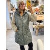 Dlouhá vesta na zip / KHAKI / XL