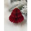 Papírová ozdoba STROMEČEK červená 10 cm