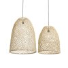 SL0012.00 Abaca Organic Pendant Natural Groep