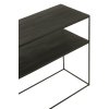 Konzole černá kov / teak
