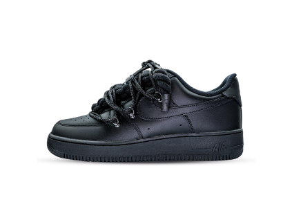 Nike Air Force 1 Black - Triple Laces Black