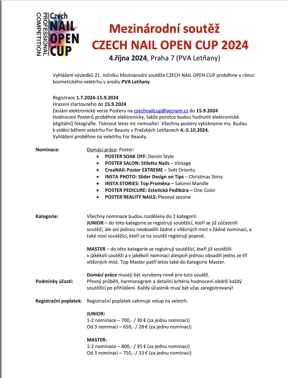 Kriteria CNC2024 podzim