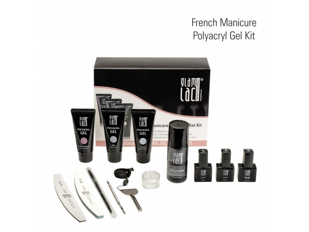 glpgkit french manicure polyacryl gel kit 1