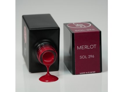 Gel lak červený SOL - 296 Merlot 10ml