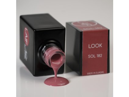 Gel lak červený SOL - 182 Look 10 ml